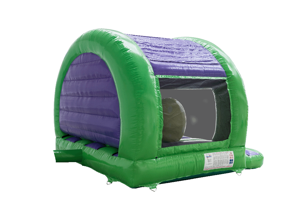 Castillo inflable curvado dinosaurio 3D de 3.7x3.7m