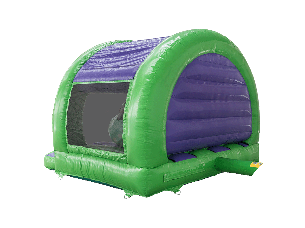 Castillo inflable curvado dinosaurio 3D de 3.7x3.7m