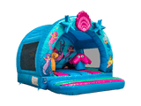 3.7x3.7m 3D Zeemeermin Gebogen Springkussen