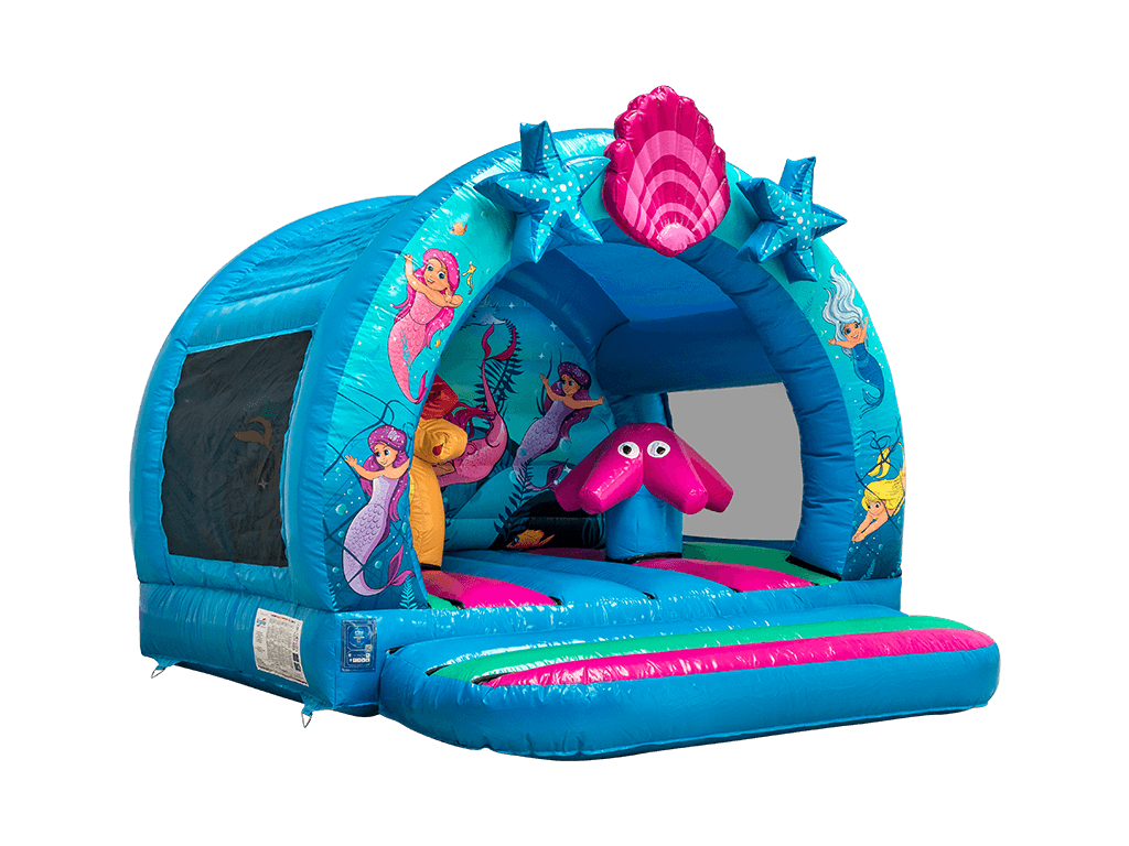 3.7x3.7m 3D Zeemeermin Gebogen Springkussen