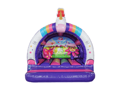12x12ft 3D Unicorn Curved Bouncer