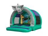 Bouncer courbé jungle 3D 3,7x3,7m