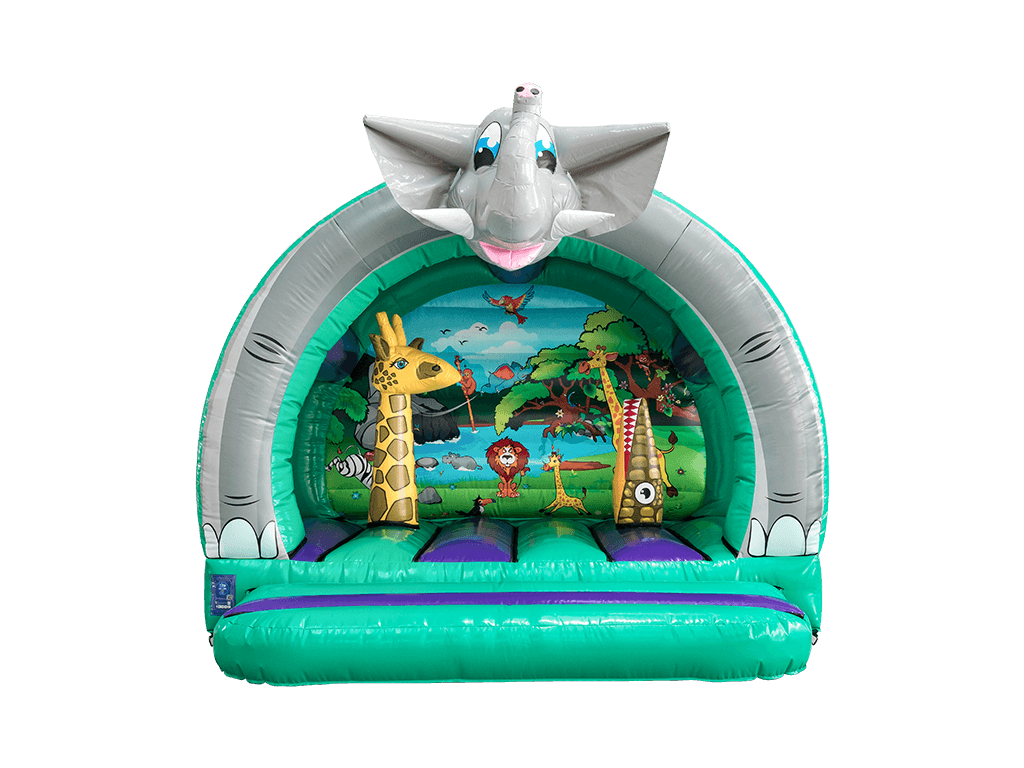 Bouncer courbé jungle 3D 3,7x3,7m