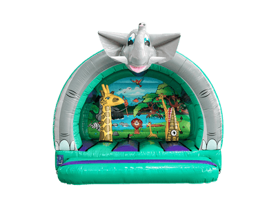12x12ft 3D Jungle Curved Bouncer