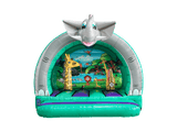 Bouncer courbé jungle 3D 3,7x3,7m