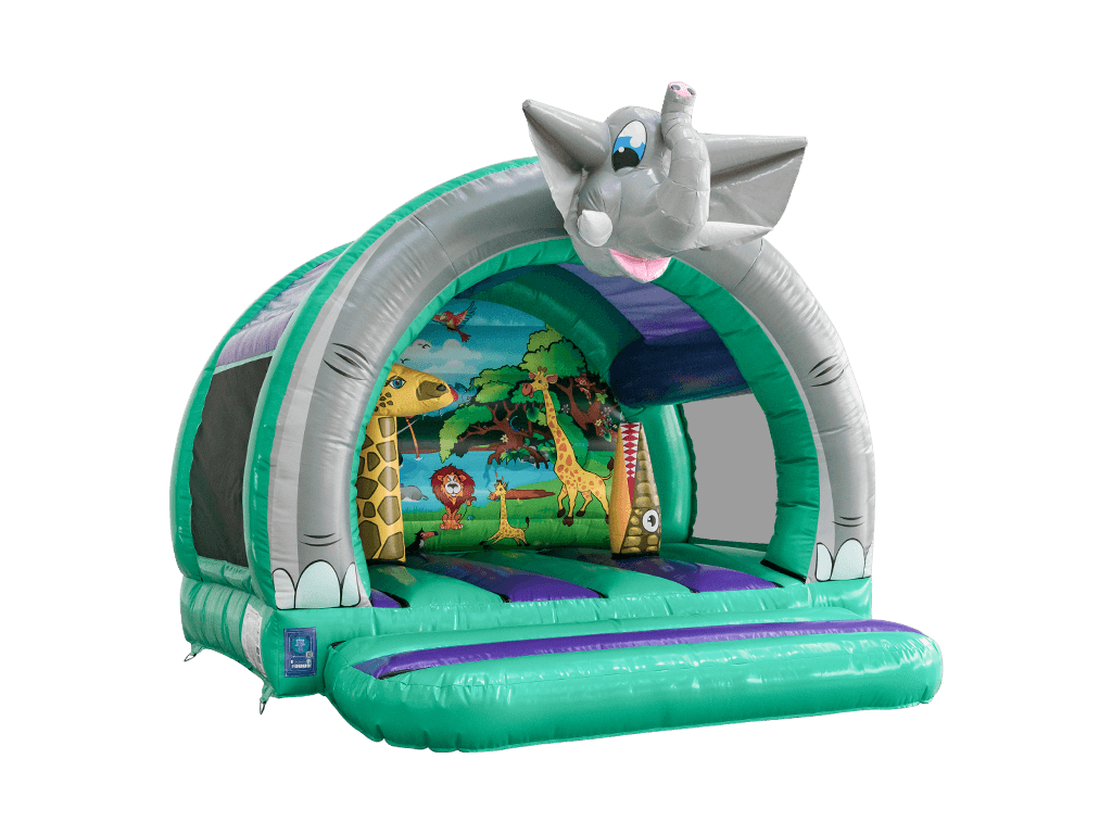 Bouncer courbé jungle 3D 3,7x3,7m