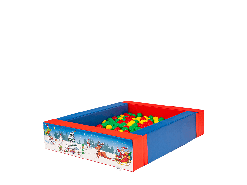 Piscină cu Bile Joacă Moale Crăciun