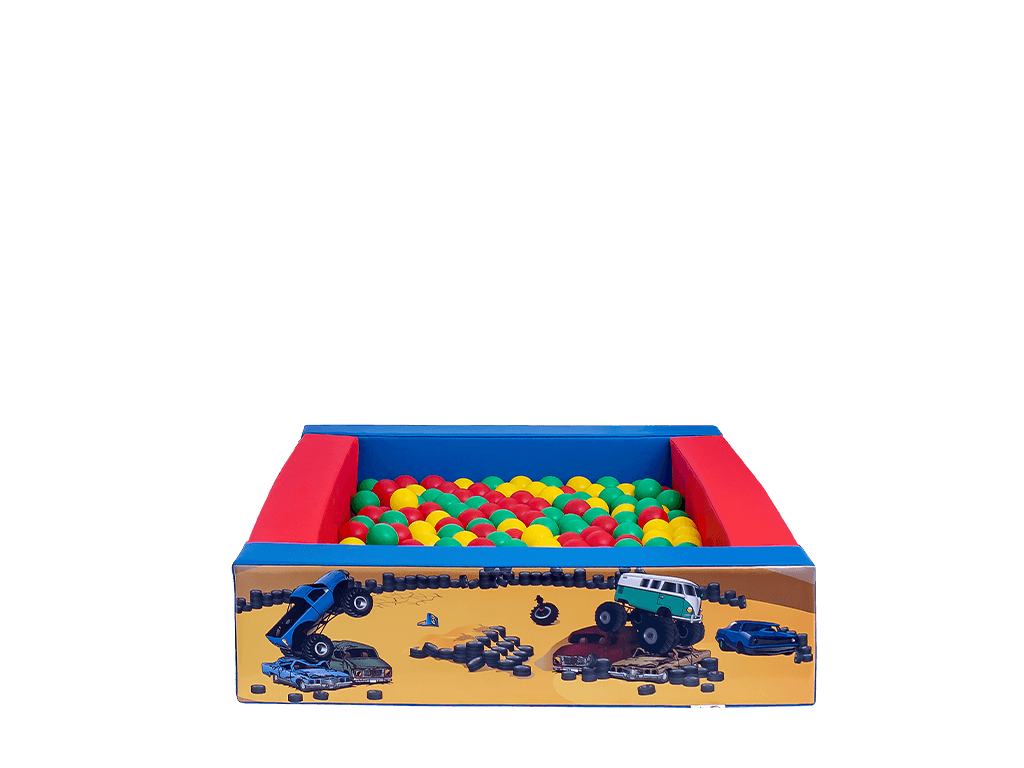 Piscina de bolas de juego suave de camión monstruo