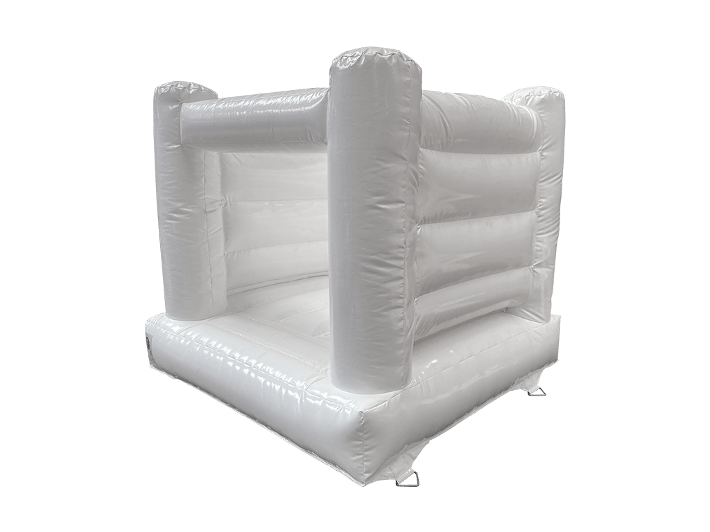 Mini château gonflable blanc 2,1x2,1m avec murs