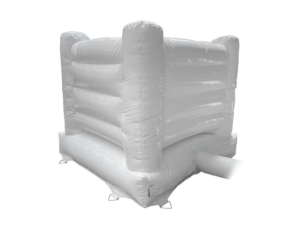 Mini château gonflable blanc 2,1x2,1m avec murs