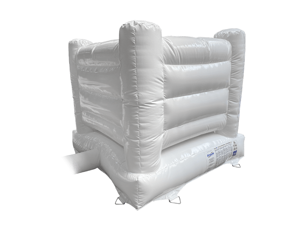 Mini château gonflable blanc 2,1x2,1m avec murs