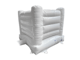 Mini château gonflable blanc 2,1x2,1m avec murs