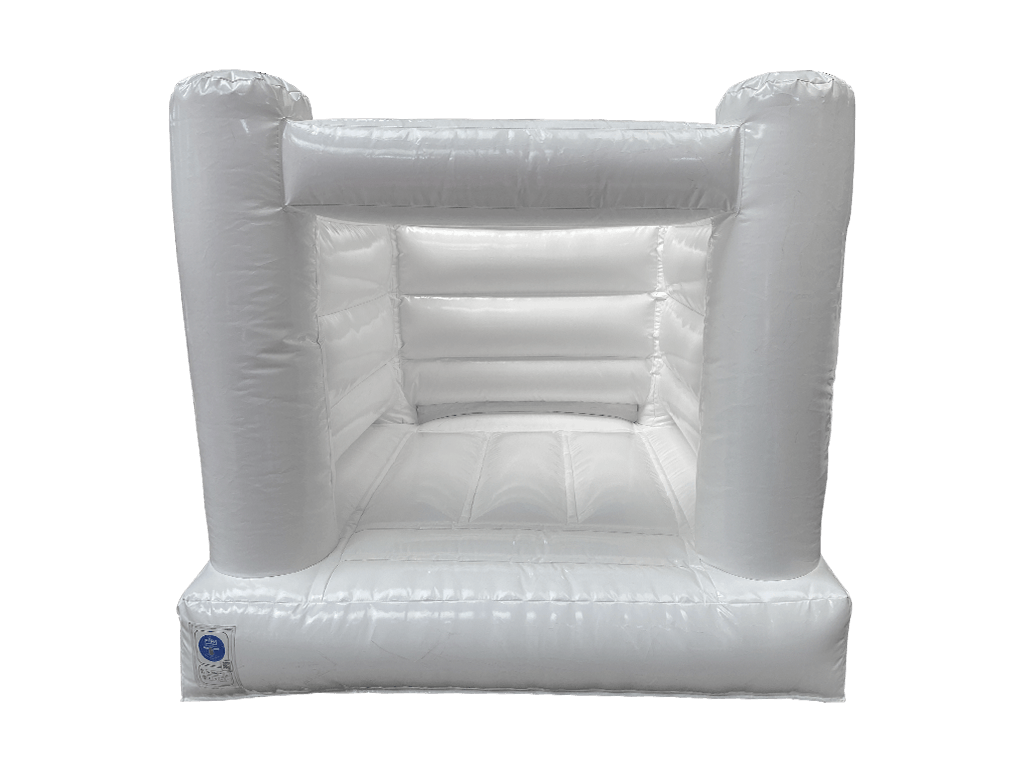 Mini château gonflable blanc 2,1x2,1m avec murs