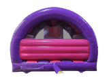 5x4.3m Purple & Fuchsia 3D Unicorn Curved Front Slide Combi