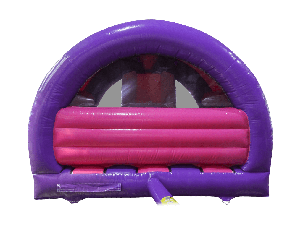 5x4.3m Purple & Fuchsia 3D Unicorn Curved Front Slide Combi