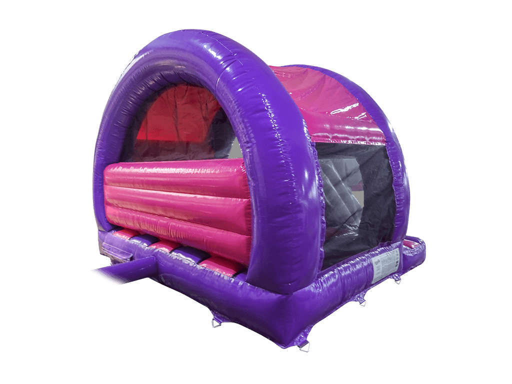 5x4.3m Purple & Fuchsia 3D Unicorn Curved Front Slide Combi