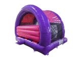 5x4.3m Purple & Fuchsia 3D Unicorn Curved Front Slide Combi