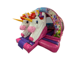 16x14ft 3D Unicorn Curved Front Slide Combi