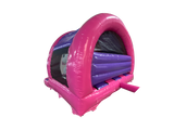 5x4.3m Purple & Fuchsia 3D Unicorn Curved Front Slide Combi