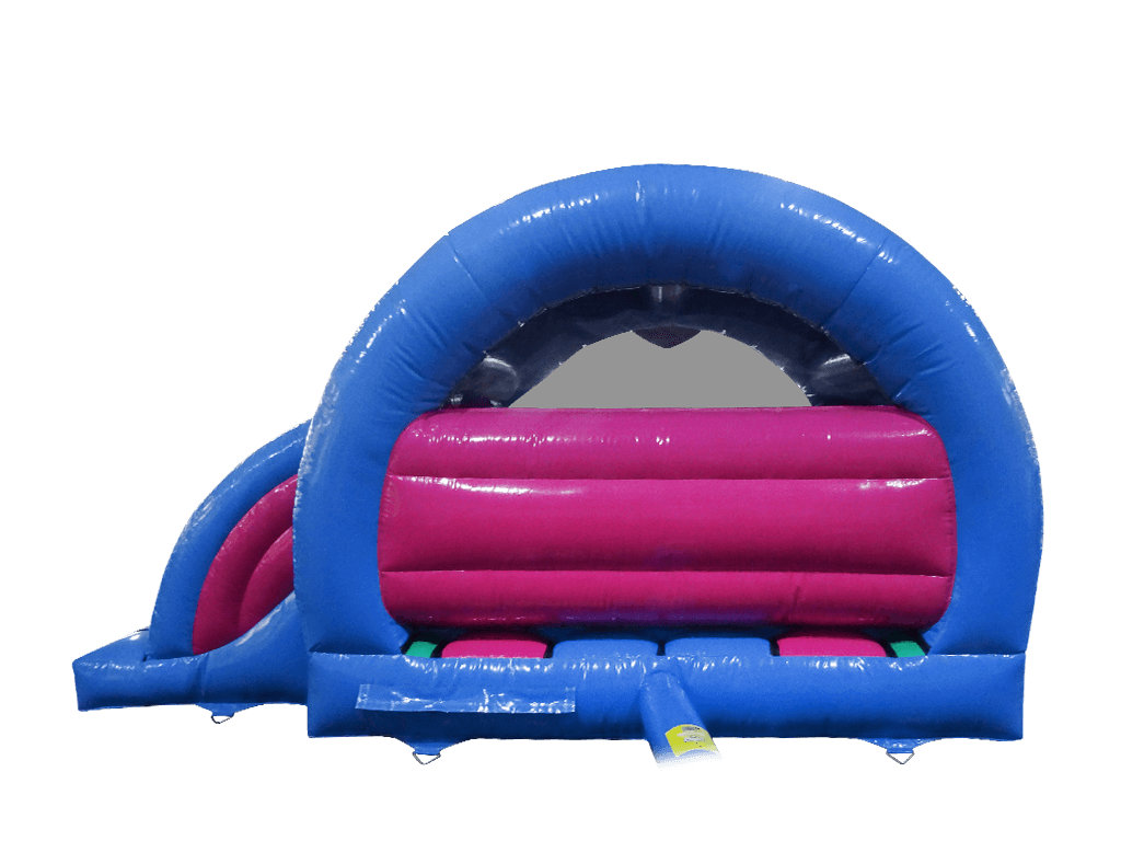 Combinado tobogán lateral curvado sirena 3D 3.7x3.7m
