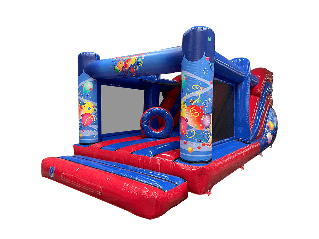 7,5x3,5m Blau-Rotes Party Multiplay