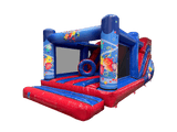 7,5x3,5m Blau-Rotes Party Multiplay