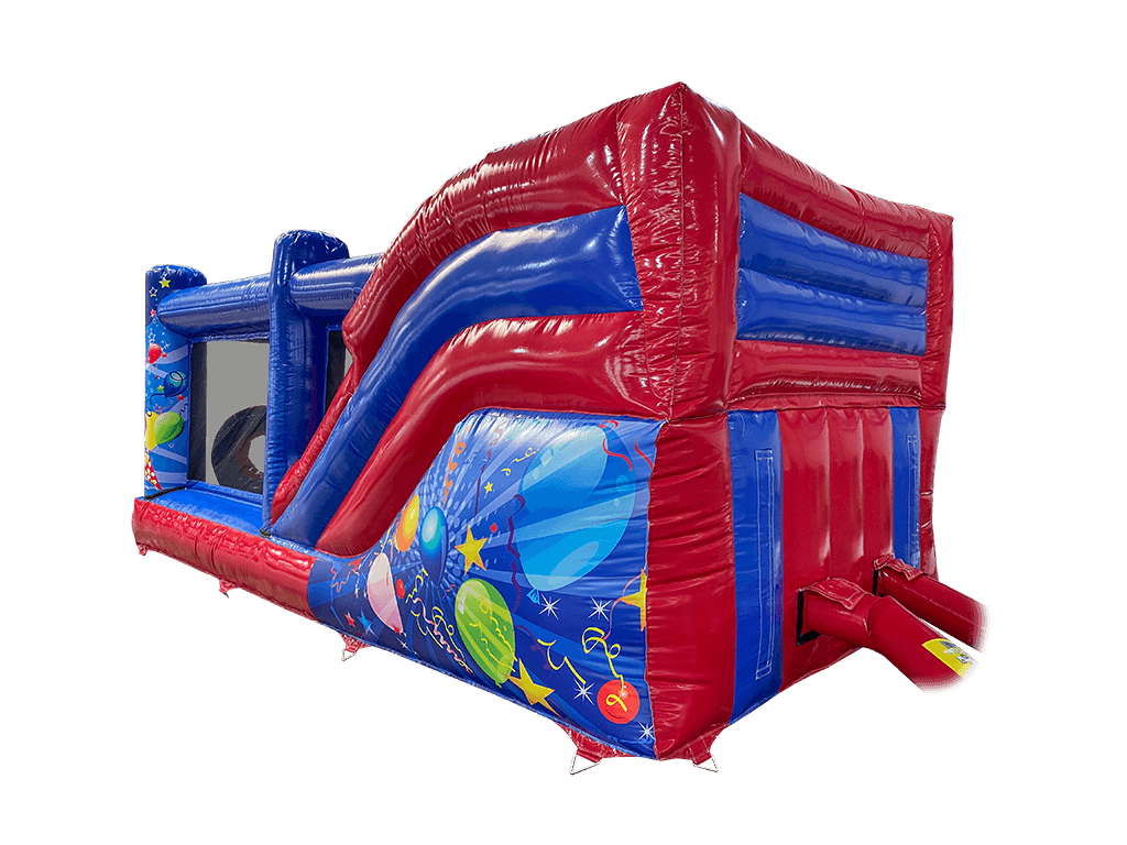 7,5x3,5m Blau-Rotes Party Multiplay