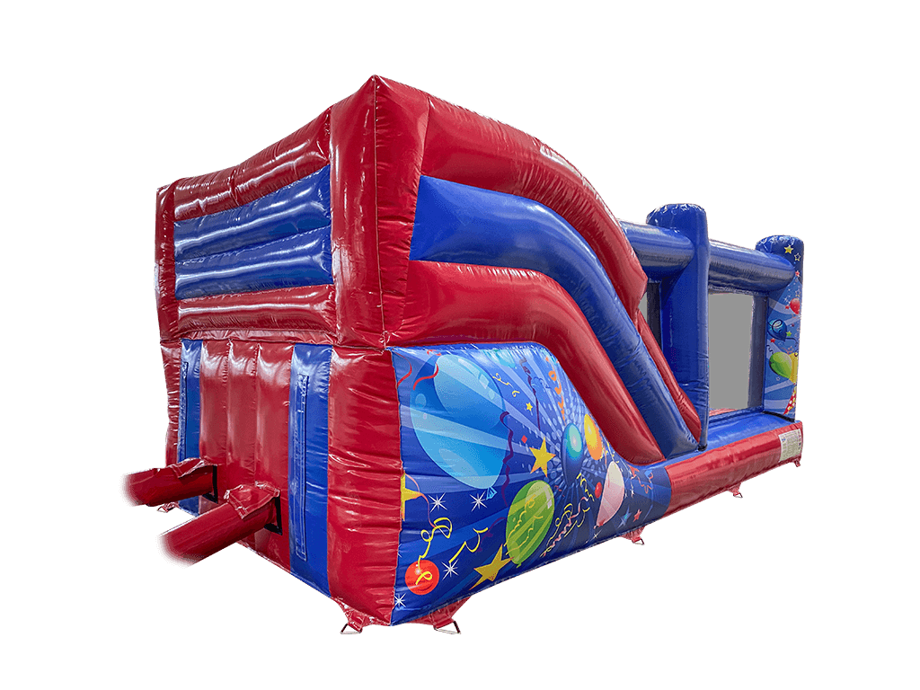 7,5x3,5m Blau-Rotes Party Multiplay