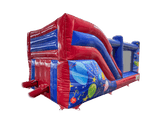 7,5x3,5m Blau-Rotes Party Multiplay