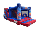 7,5x3,5m Blau-Rotes Party Multiplay