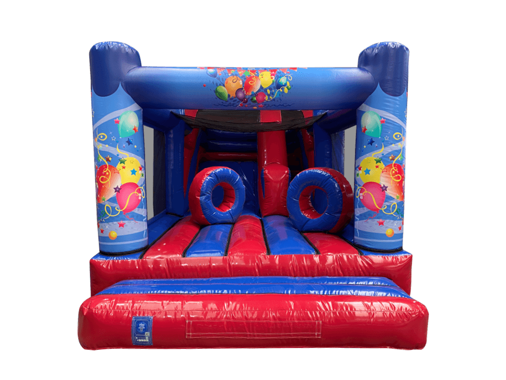 7,5x3,5m Blau-Rotes Party Multiplay