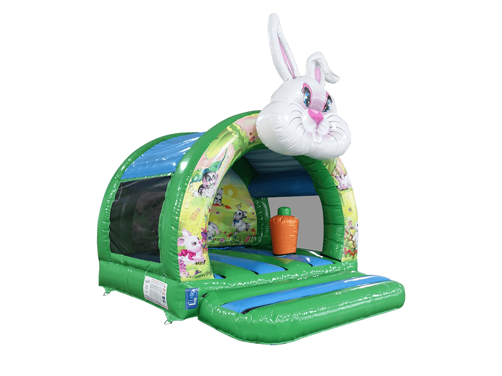 3.7x3.7m 3D Bunny Curved Bouncer