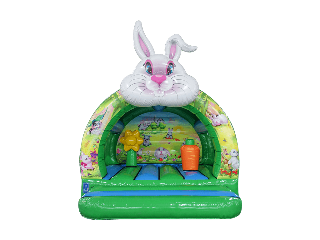 3.7x3.7m 3D Bunny Curved Bouncer