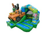 Combinado tobogán frontal 3D safari 5x4m