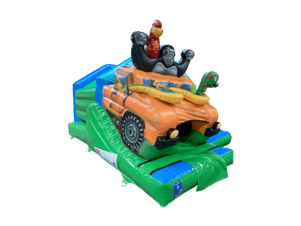 Combinado tobogán frontal 3D safari 5x4m