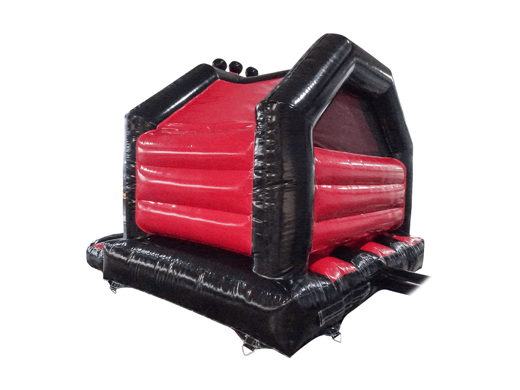 Combină tobogan frontal 3D Monster Truck negru și roșu 5x4 m