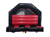 Combină tobogan frontal 3D Monster Truck negru și roșu 5x4 m