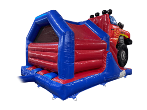 15x12ft 3D Blue & Red  Monster Truck Front Slide Combi
