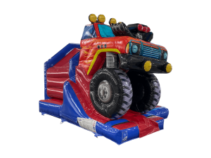 15x12ft 3D Blue & Red  Monster Truck Front Slide Combi