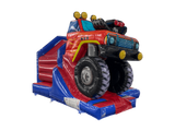 15x12ft 3D Blue & Red  Monster Truck Front Slide Combi