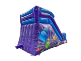 8ft Platform Purple & Blue Party Slide