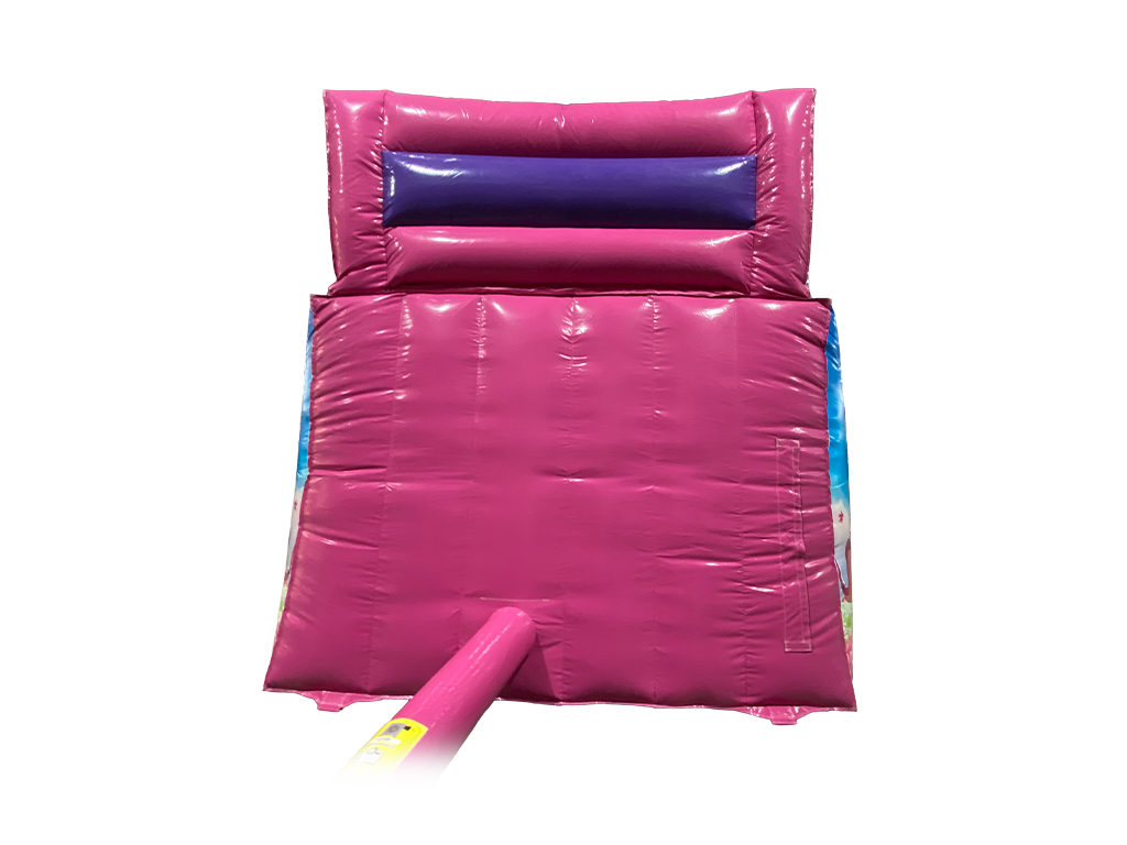 Toboggan Licorne fuchsia et violet 2,5m Plateforme