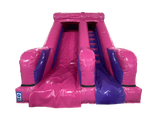 Toboggan Licorne fuchsia et violet 2,5m Plateforme