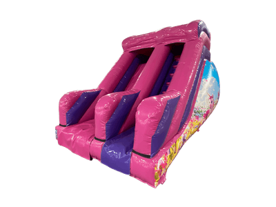 8ft Platform Fuchsia & Purple Unicorn Slide