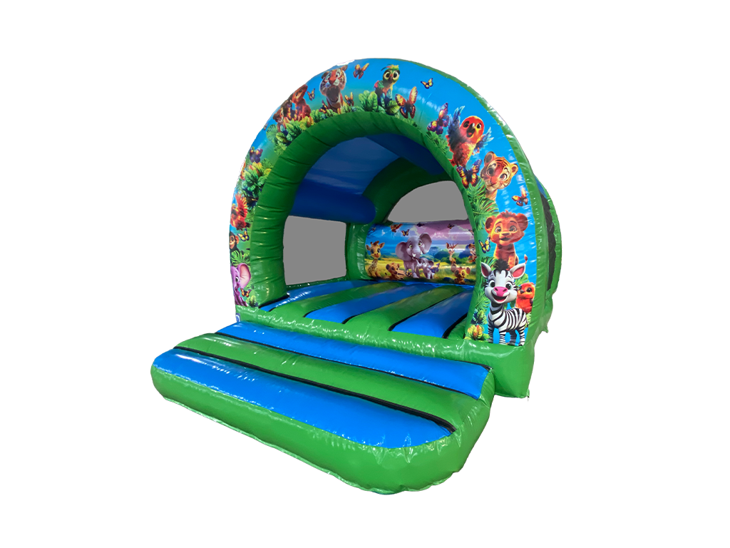 3.7x3.7m Jungle Curved Bouncer