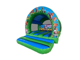 3.7x3.7m Jungle Curved Bouncer