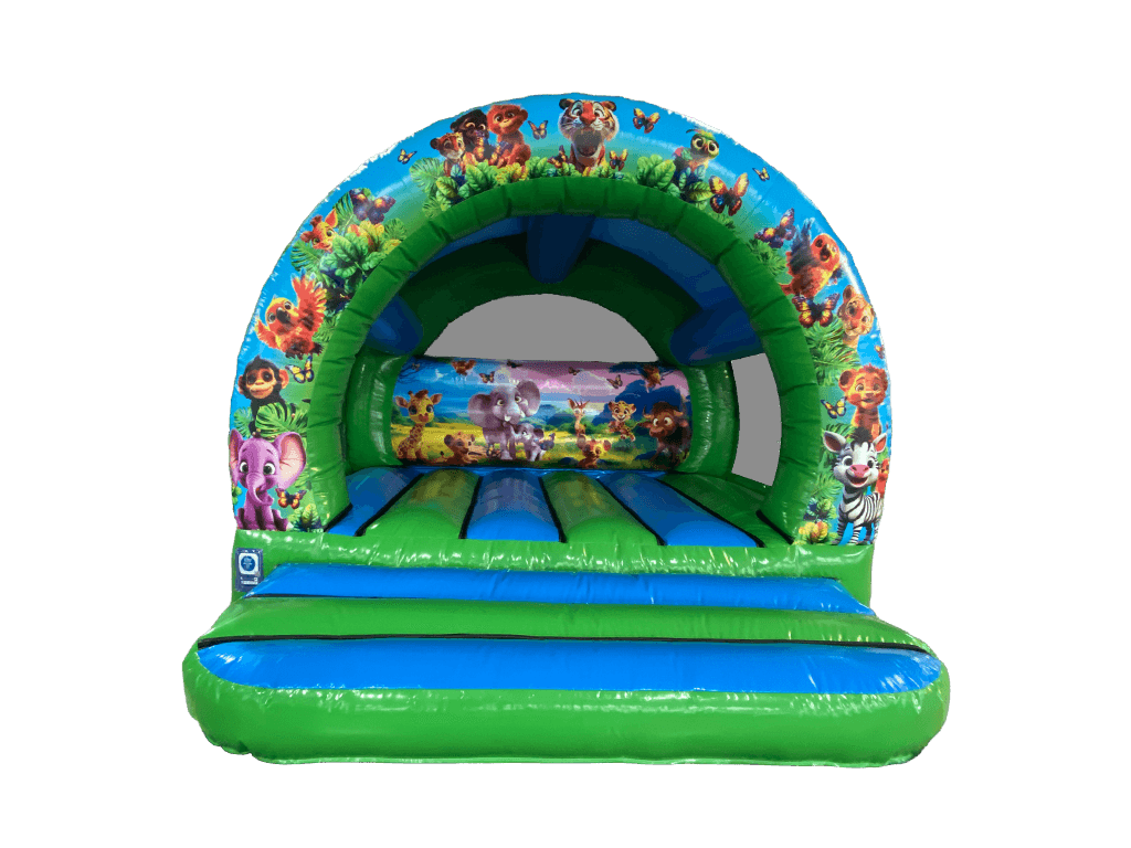 3.7x3.7m Jungle Curved Bouncer