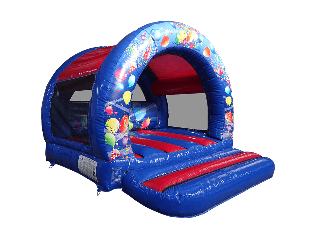3.7x3.7m Multicoloured Party Curved Bouncer