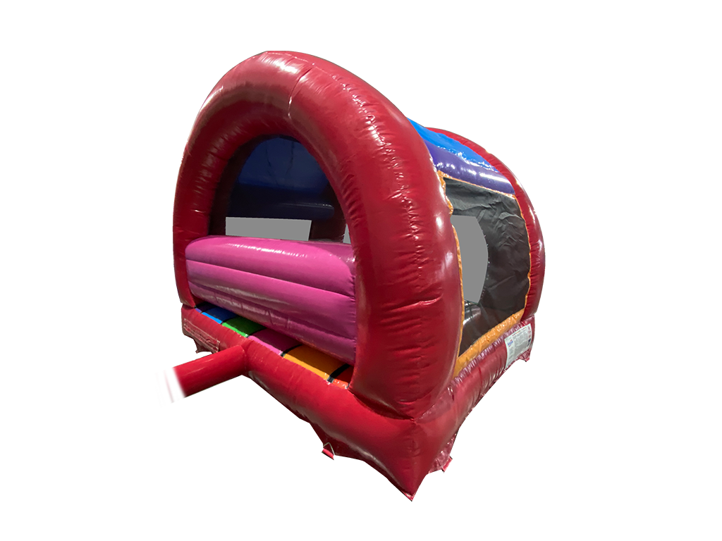 3.7x3.7m Multicoloured Party Curved Bouncer