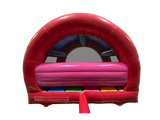 3.7x3.7m Multicoloured Party Curved Bouncer